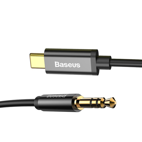 Baseus kabel audio Yiven M01 USB-C 3,5 mm 1,2 m - Czerwono-Czarny