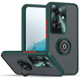 Etui do Oppo Reno 11F 5G, Frosted Ring, zielone