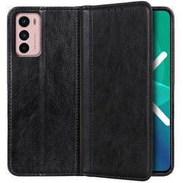 Etui do Motorola Moto G42 4G, Wallet Litchi Leather, czarne