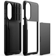 Etui do Samsung Galaxy S25 Edge, Sliding Card Holder, czarne
