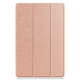 Etui do Samsung Galaxy Tab S10 Lite / S10 FE / S9 FE, Tri-fold, z miejscem na rysik, różowe rose gold