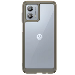 Etui do Motorola Moto G84 5G, Fusion Hybrid, przezroczyste / czarne