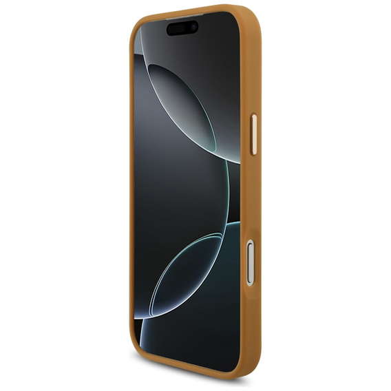 Etui Karl Lagerfeld do iPhone 17 Pro Max, Karl Script Logo, brązowe