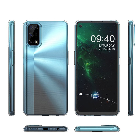 Etui cienkie do Realme 7 5G, Slim, przezroczyste