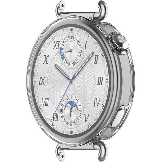 2w1 Etui z Osłoną na ekran do Huawei Watch GT 6 41mm, Przezroczyste