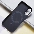 Etui do iPhone 16, 600D Aramid Fiber Cover, czarne