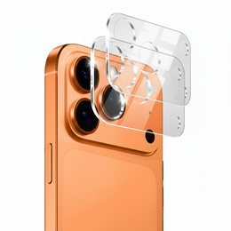 2x Szkło hartowane ERBORD na wyspę aparatów do iPhone 17 Pro, przezroczyste