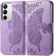 Etui z klapką do Realme C71, Butterfly, fioletowe