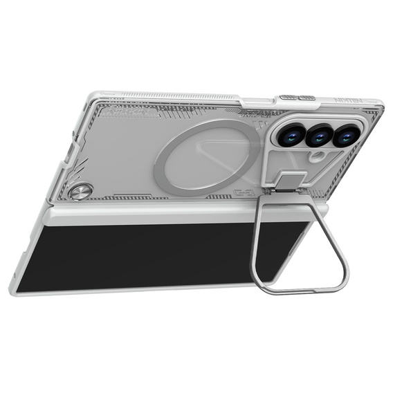 Etui do Samsung Galaxy Z Fold7 5G, pancerne Nillkin, Icelade Prop, do Magsafe, przezroczyste