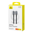 Baseus Crystal Shine – kabel USB‑C do USB‑C 100 W 1,5 m - czarny