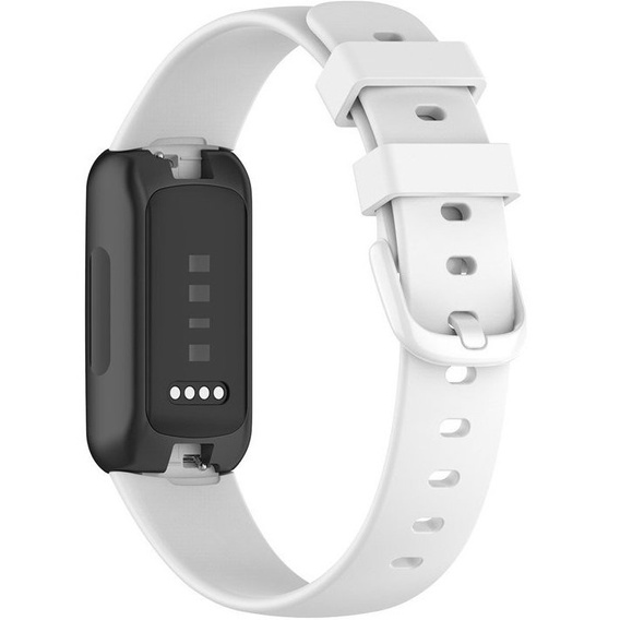 Pasek Silikonowy do Fitbit Inspire 3, Biały