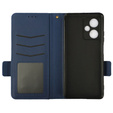 Etui z klapką do Xiaomi Redmi Note 12 5G / POCO X5 5G, Wallet Litchi Magnet, granatowe