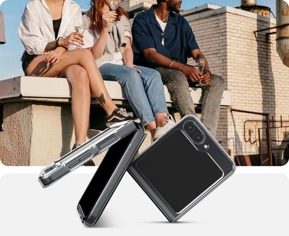 Etui Spigen do Samsung Galaxy Z Flip7 FE / Z Flip6, Airskin, Przezroczyste