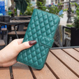 Etui z klapką do Samsung Galaxy A56 5G, Wallet, BINFEN COLOR, zielone