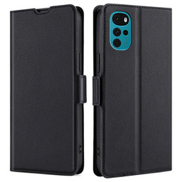 Etui z klapką do Motorola Moto G22, Magnetic Clasp, czarne