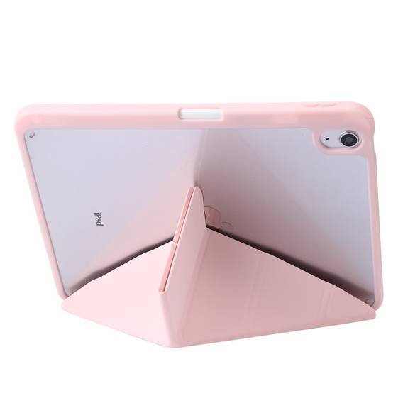 Etui do iPad 11" 2025 A16 (11 gen.) / iPad 10.9" 2022 (10 gen.), Origami, różowe rose gold