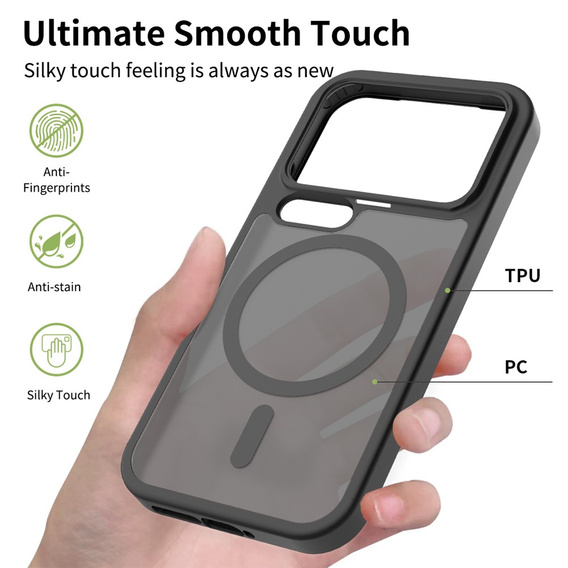 Etui do Xiaomi 17 Pro, Fusion Hybrid, do MagSafe, czarne