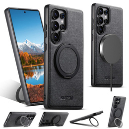 Etui do Samsung Galaxy S25 Ultra, SUTENI G3, magnetyczne z podstawką – czarne