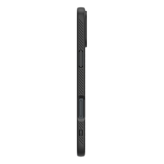 Etui Spigen do iPhone 16 Plus, Liquid Air, czarne + Szkło Hartowane 9H
