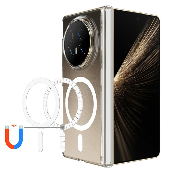 Etui ochronne do Honor Magic V5 5G, z MagSafe, przezroczyste