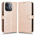 Etui z klapką do Realme Note 70T 4G, Wallet Rhombus, złote