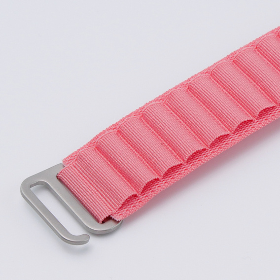Pasek Nylonowy do Apple Watch 1/2/3/4/5/6/7/8/9/10/11/SE Ultra 1/2/3 42/44/45/46/49mm, Różowy