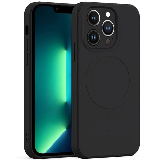 Etui Silicone Mag Cover do iPhone 13 Pro, Black