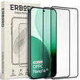 2x Szkło Hartowane do Oppo Reno 14, ERBORD 3D pełne, szybka na cały ekran