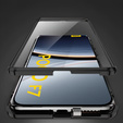 Etui do Xiaomi Poco F7, Magnetic Dual Glass, czarne