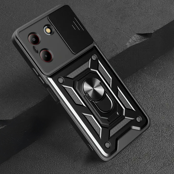 Etui pancerne do ZTE Blade A54, CamShield Slide, czarne