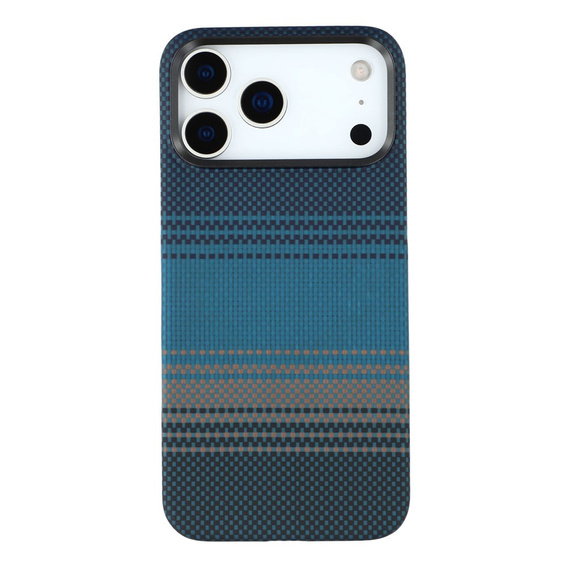 Etui do iPhone 17 Pro Max – magnetyczne z włókna aramidowego, niebieskie
