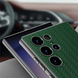 Etui do Samsung Galaxy S23 Ultra, GKK Woven Leather, zielone