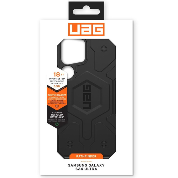 Etui Urban Armor Gear do Galaxy S24 Ultra, Pathfinder MagSafe, czarne