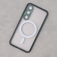 Etui Magnetic Dual Glass MagSafe do Samsung Galaxy S23, zielone