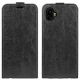 Etui z klapką pionową do Samsung Galaxy Xcover 7 Pro – czarne, skórzane, z kieszeniami na karty