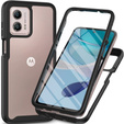 Etui do Motorola Moto G53 5G, Shockproof, z folią, czarne