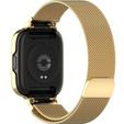 Pasek Bransoleta Milanese z Etui do Xiaomi Redmi Watch 3 Active, Złote