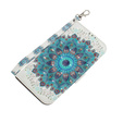 Etui z klapką do Samsung Galaxy A15, Wallet mandala, białe + szkło 9H