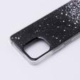 Etui do Xiaomi Redmi 12, Glittery, czarne