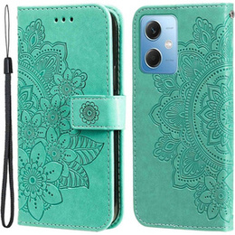 Etui z klapką do Xiaomi Redmi Note 12 5G / POCO X5 5G, Mandala, zielone