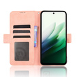 Etui z klapką do Xiaomi Redmi 15 5G / 4G, Card Slot, różowe