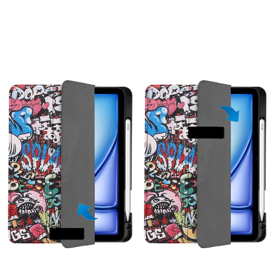 Etui do iPad Air 11" 2024 (6 gen.) / iPad Air 11" 2025 (7gen.), Smartcase, graffiti