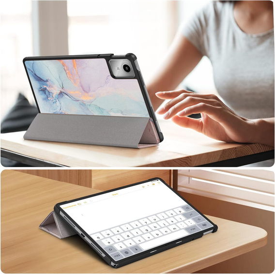 Etui do Lenovo Tab M11, Smartcase, Marble