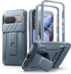 Etui pancerne do Google Pixel 9, Dexnor Full Body (Two Frames), niebieskie