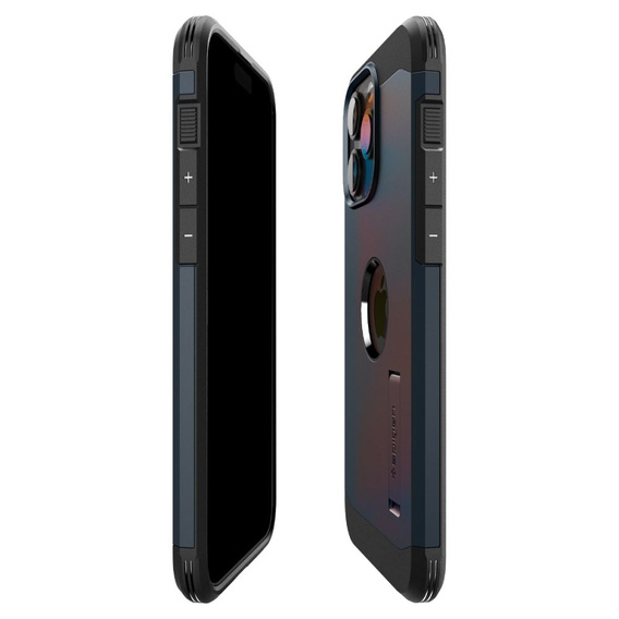 Etui Spigen do iPhone 15 Pro, Tough Armor Mag MagSafe, Niebieskie