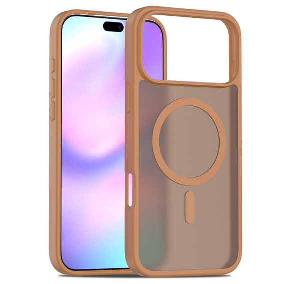 Etui do iPhone 17 Pro Max, Matt Case, do MagSafe, matowe brązowe