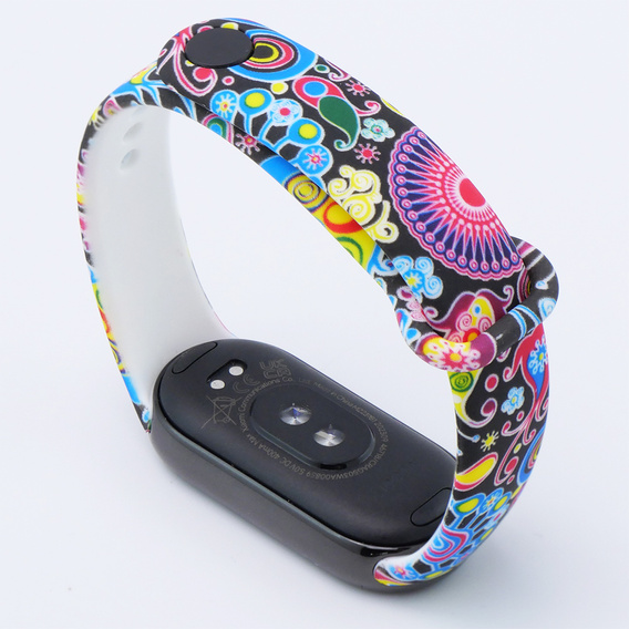 Pasek Silikonowy do Xiaomi Smart Mi Band 8 / Xiaomi Smart Mi Band 9, Kolorowe wzory