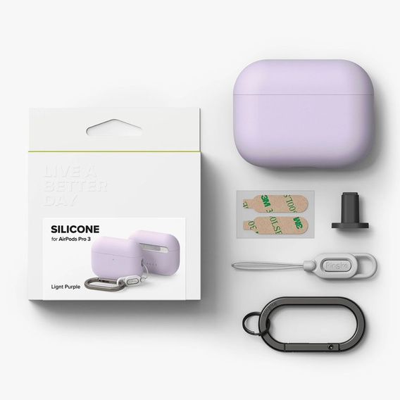 Etui Ringke Silicone do Apple AirPods Pro 3 – purple