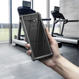 Etui pancerne do Samsung Galaxy Note 9, Dexnor Visor, przezroczyste czarne
