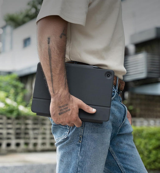 Etui z klawiaturą do Samsung Galaxy Tab A9+, Dexnor Magnetic Keyboard Touchpad, czarne